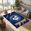 Parramatta Eels Crystal Velvet Rug, Custom Name Text Personalized Non‑Slip Floor Mat for Home Decor Gift