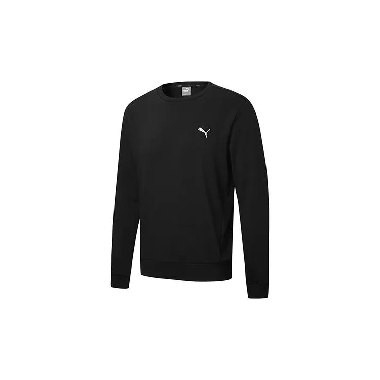 PUMA STUDIO AOP Sweatshirts Men's Black Crew Neck Moderate Regular (Unisex) Sweatshirts 590321 01