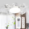 2 In 1 Hanging Fan with LED Light 3 Gears Electric Cordless Fan Universal Dimming Drone Fan for Dining Room Bedroom Living Room