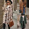 "2023 Flash Velvet Ethnic Printed Plush Long Coat"