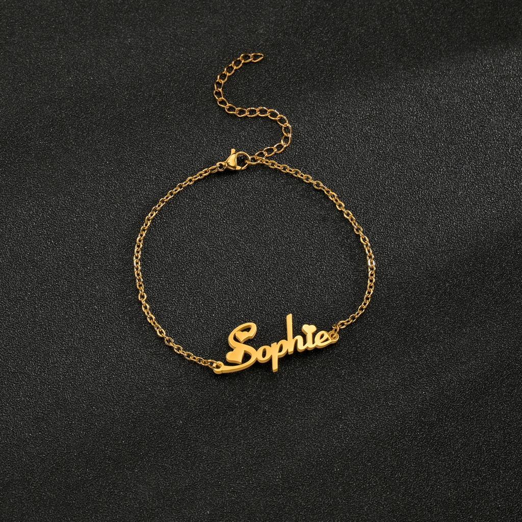 Goxijite индивидуальный регулируемый именной женский детский браслет из нержавеющей стали персонализированный детский браслет с табличкой с именем ювелирные изделия