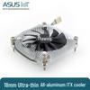 Ультратихий 1U All-in-One ITX Тонкий процессорный кулер с медным сердечником и вентилятором для сокета 1155/1150 i3