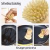 Bamboo Dishwashing Brush Natural Sisal Wooden Handle High Density Bristles for Cast Iron Pans Pots Dishes Fruits Vegetables Clea