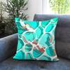 Light blue ocean ripple Cushion Cover Comfortable Reversible Pillow Cover Ideal for Car Sofa Bedroom  Beyond
