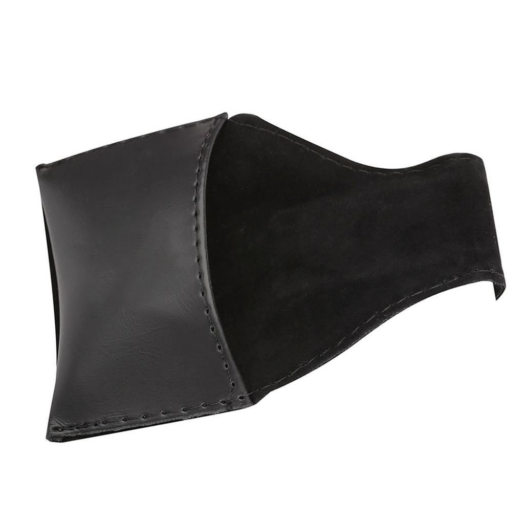 Держатель для бильярдного мела, портативный аксессуар из искусственной кожи, черный