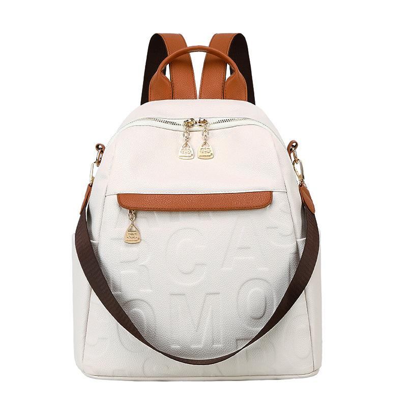 Женская сумка из искусственной кожи, модный рюкзак для путешествий большой емкости