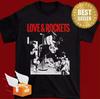 Футболка с принтом группы Love and Rockets, короткий рукав, хлопок