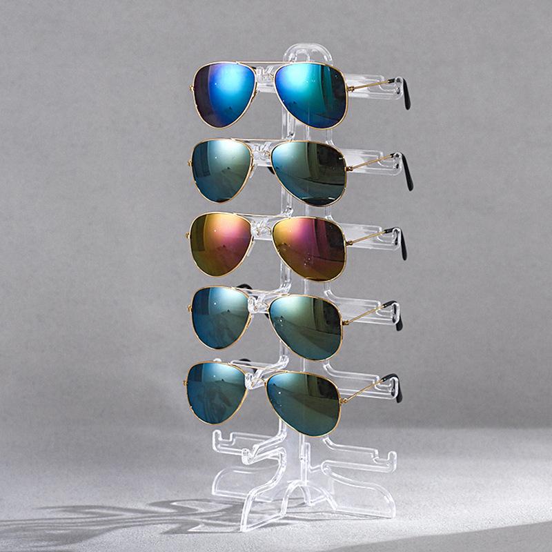 Plastic Sunglasses Show Rack Holders Glasses Shelf Eyeglasses Display Stand Storage Holder Home Organizer Space Saving Shelf