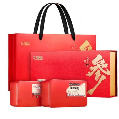 Qi Li Xiang Подарочный набор чая для здоровья с американским женьшенем
