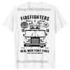 Funny Firefighter Fire Department Fireman Patent T-shirt Men Women Hip Hop Oversized T Shirt 100% Cotton Comfort T-shirts