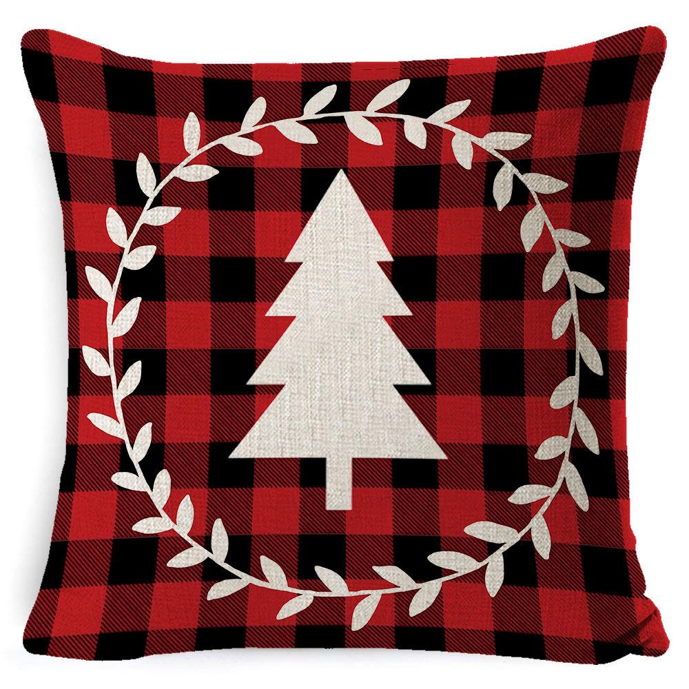 Christmas Pillow Case Christmas Light Luxury High-end Pillow Family Bed Pillow Case Home Cushion Bed Pillow