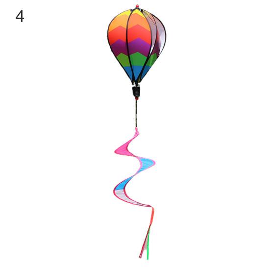 Fashion Tops Sequin Wind Spinner Funny Rotating Spiral Balloon Windmill Ornament for Decoration