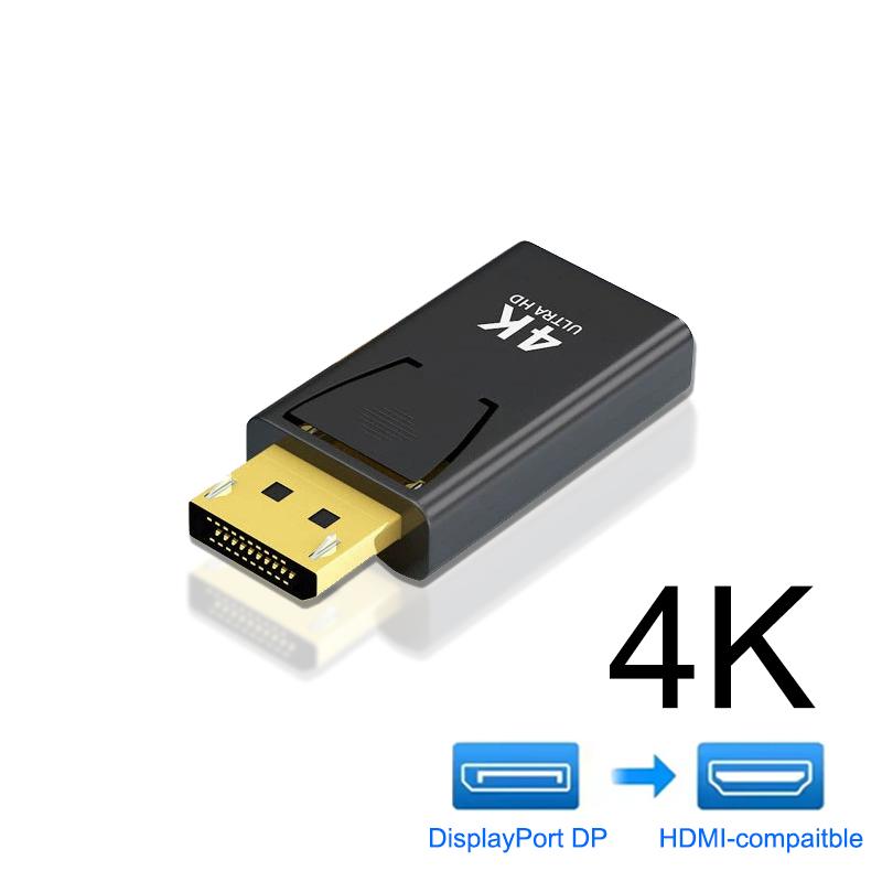 Компактный адаптер DisplayPort (папа) - HDMI (мама) для разрешения 4K