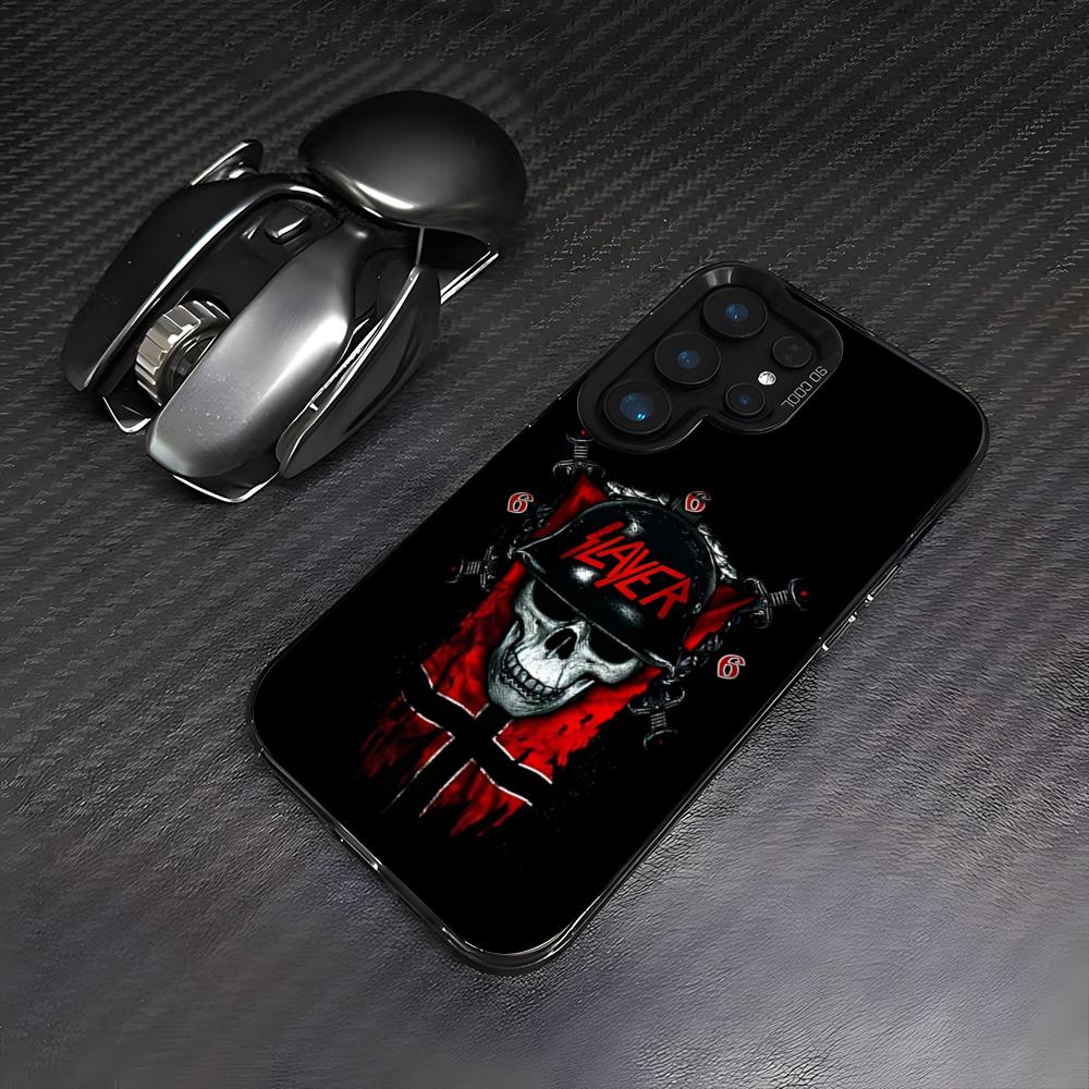 S-Slayer Metal Rock Band Phone Case For Samsung A25 A33 5G A54 A36 A35 A56 A52 A14 Shockproof Colorful Cover