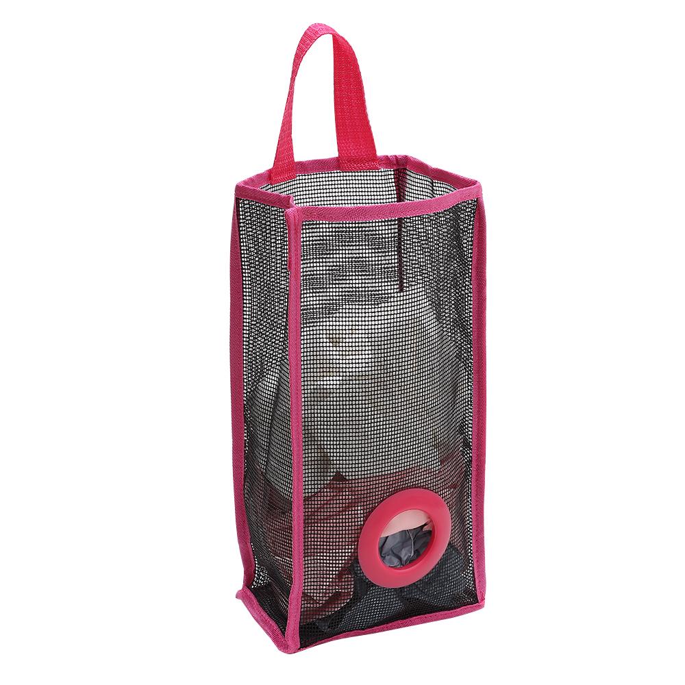 Домашний органайзер для мусора Переработка Практичный дышащий сетчатый подвесной держатель для мусора Хранение пластиковых мешков
