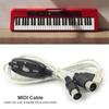 Line for Keyboard PC MIDI Interface USB IN-OUT Converter Drum Adapter MIDI To USB Cable MIDI Cable
