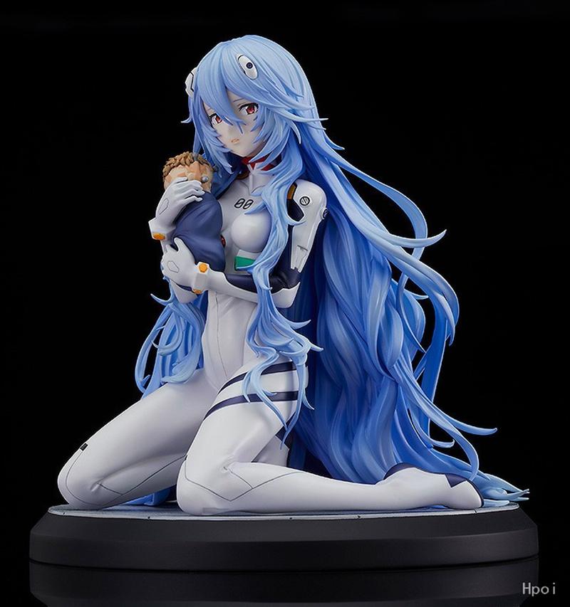 16 см Аниме Shin Evangelion Gekijouban Аянами Рей Фигурка 1/7 Длинные волосы Вер Сидящая Фигурка Игрушка Подарок Коллекция Фигурка Действия ПВХ