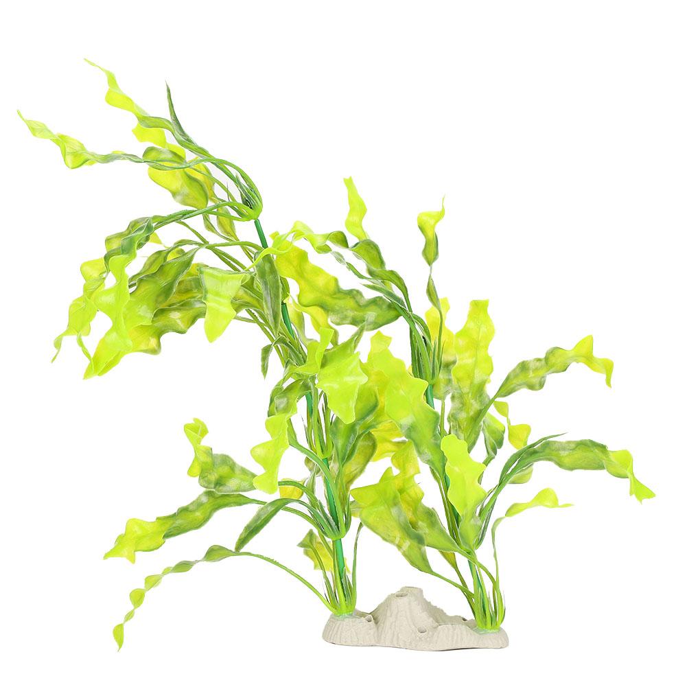 Пластиковые Аквариумные Имитация Водорослей Искусственные Водные Растения Аквариумы Ландшафтное Украшение с Белым Основанием7945 Ламинария