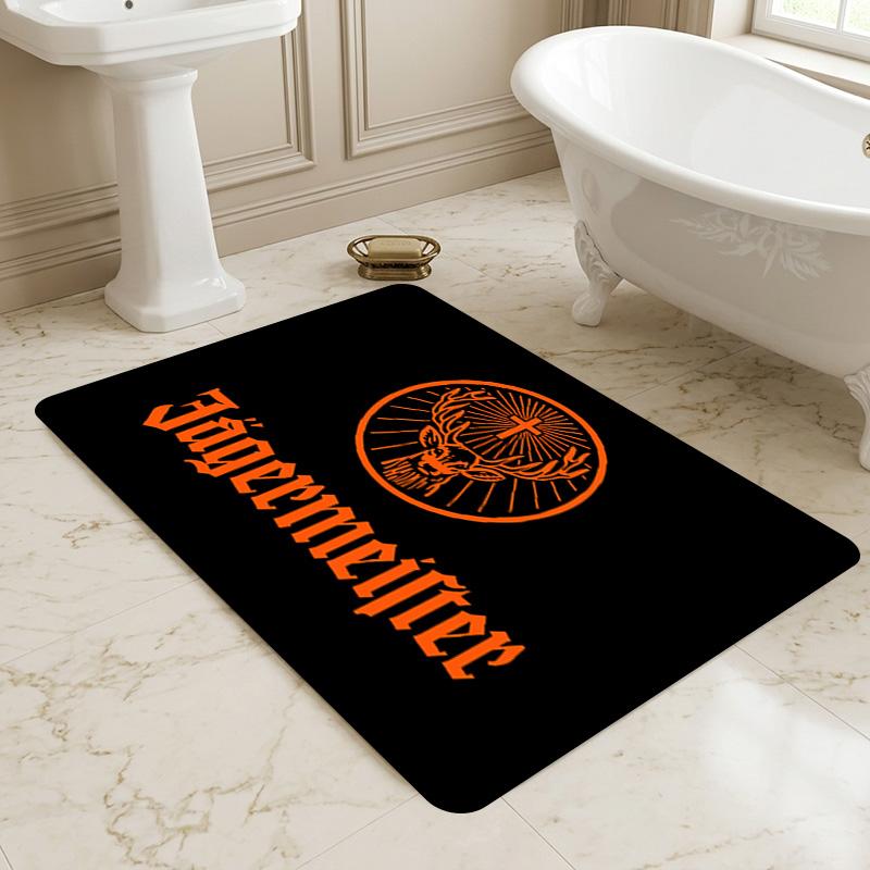 Jgermeister Logo Living Room Nonslip Area Rug Soft Carpet For Bedroom Game Playroom Sofa Office Home Decor Doormat Christmas Gift C9302669
