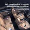 YQ9 Type-C + Dual USB Car Front Rear Seat Cigarette Lighter Charger for 12-24V Vehicles