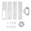 Portable AC Window Vent Kit Air Conditioner Window Kit Adjustable PVC Window Seal Kit Panels for