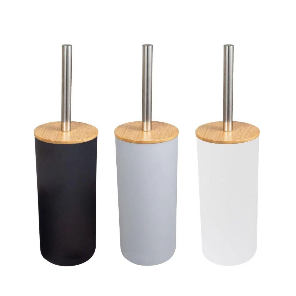 Long Handle Toilet Scrubber Standing Base Bathroom Cleaning Tool Toilet Brush Set  Toilet Cleaning