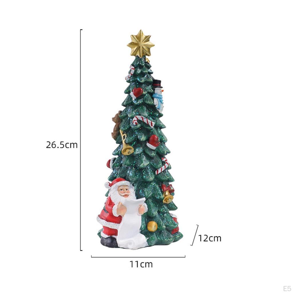 Christmas Desktop Ornament Resin Figurines Miniatures Decoration for Home