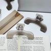 Прозрачный пластиковый большой зажим для книги Простой помощник для чтения Фиксированный держатель для книги Закладки Креативный дизайн Практичный держатель для заметок