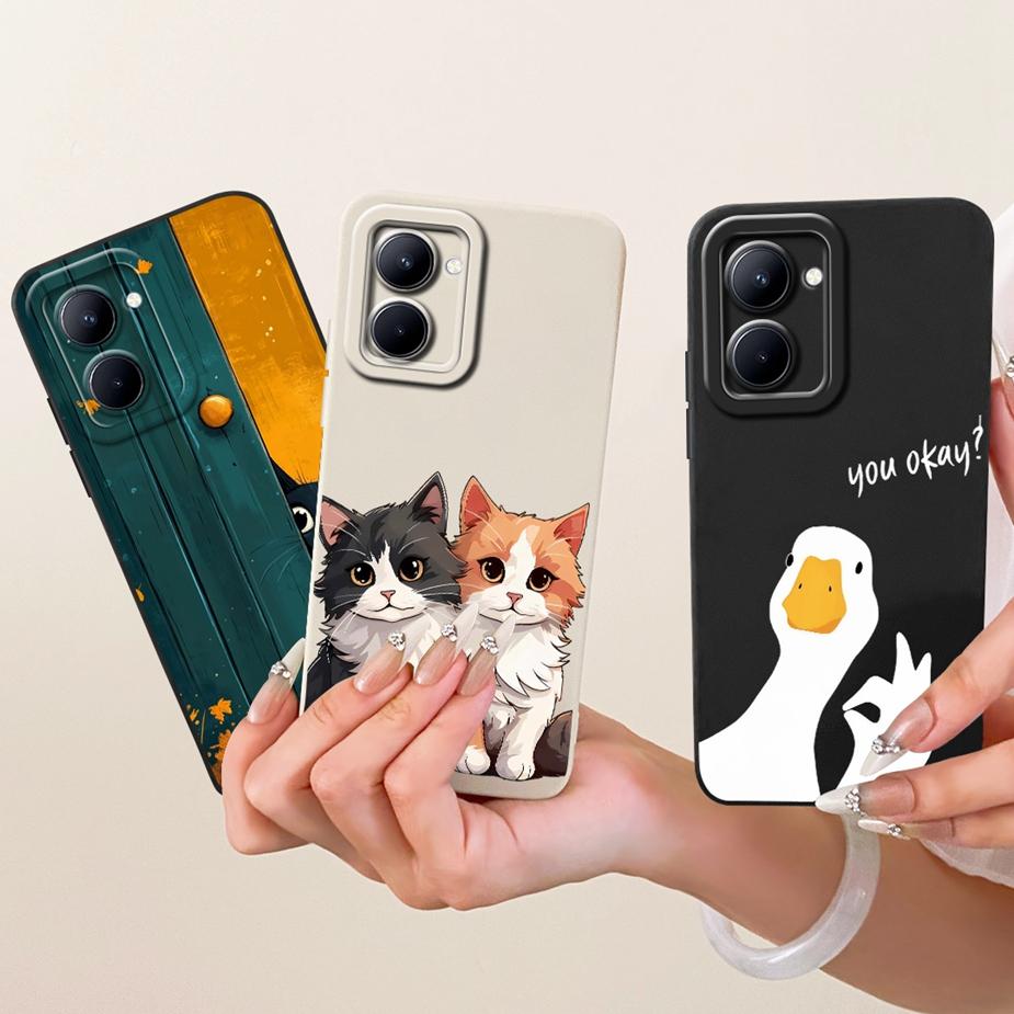 Чехол для Realme C33 RMX3624 RMX3627 Милый Мультяшный Кролик Чехол Мягкий Силиконовый Чехол Для Realme C31 C 33 RealmeC33 2023 Fundas Coque