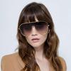 Big Frame Pilot Sunglasses Hollow Anti-UV Glasses Simple Women Sunglasses  Summer