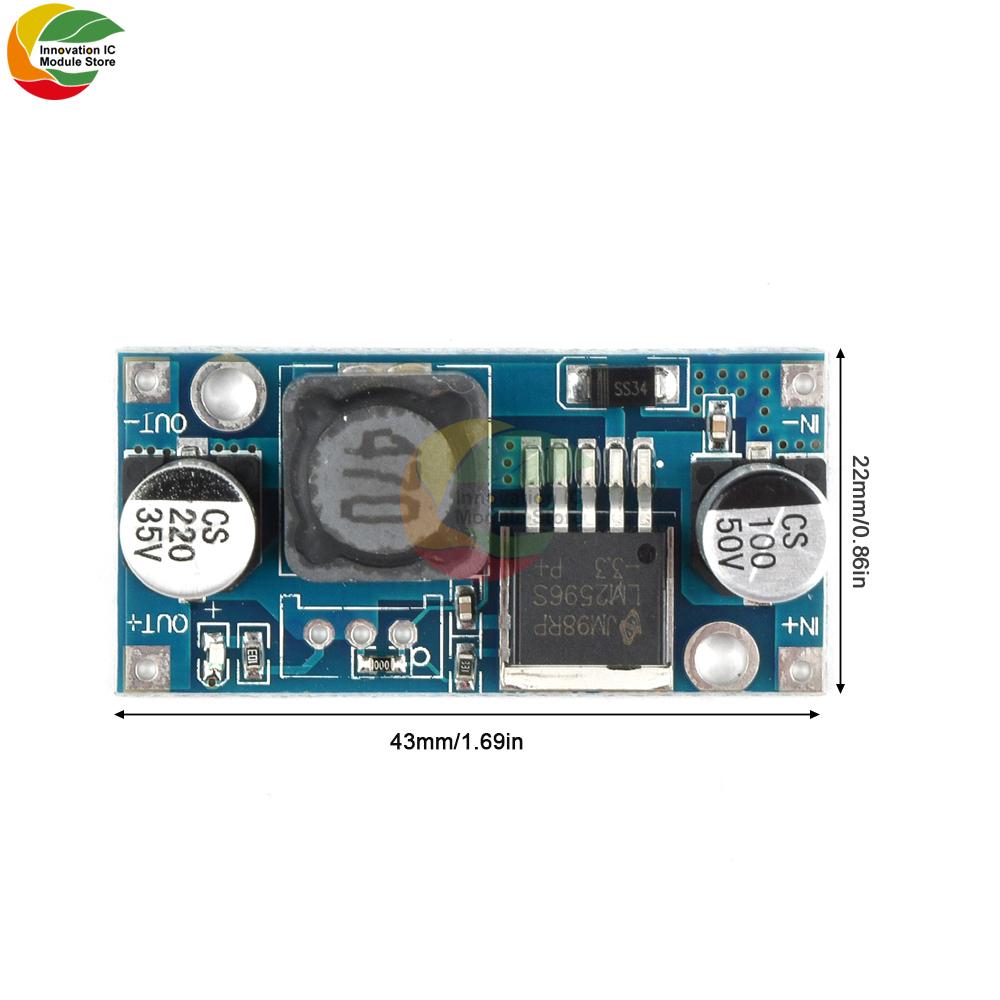 LM1196S DC-DC Step-down Power Module Regulator Board Buck Converter High Efficiency Voltage Regulator DIY Step-down Module