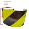 5cm/10cm/15cm/20cm*5M Fluorescent-Yellow-Black Twill reflective Tapes Waterproof Adhesive Warning Stickers For Car Truck Trailer