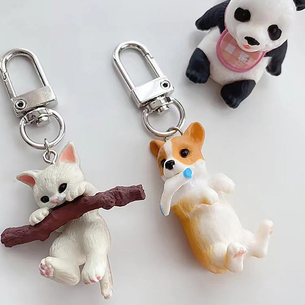 Милый мультяшный кот собака брелки с подвесками милый милый кулон подвески украшение брелок рюкзак украшение для женщин девочек