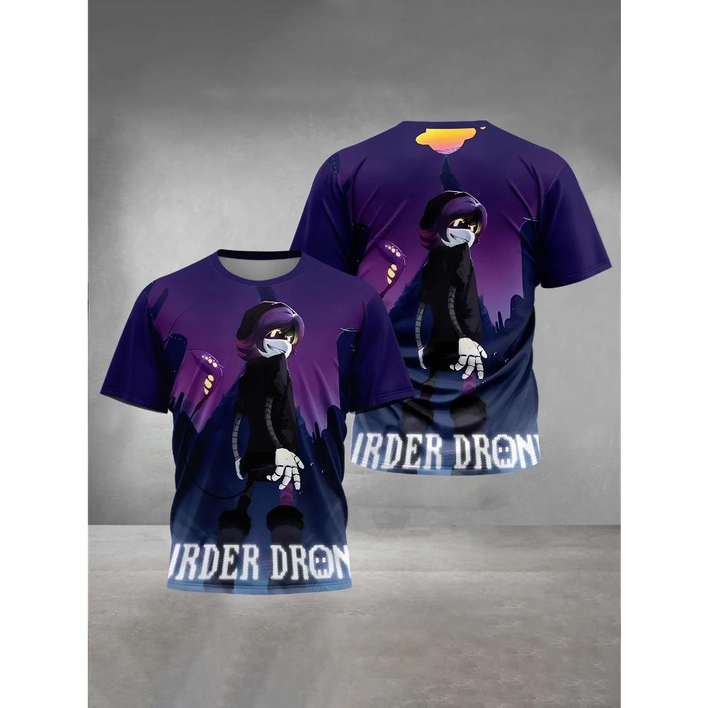 3D Печать Детская Аниме M-Убийца D-Дроны Одежда от 5 до 14 Лет Мужская Уличная Одежда для Детей Мальчика Девочки Ребенка Футболка Топ Рубашки