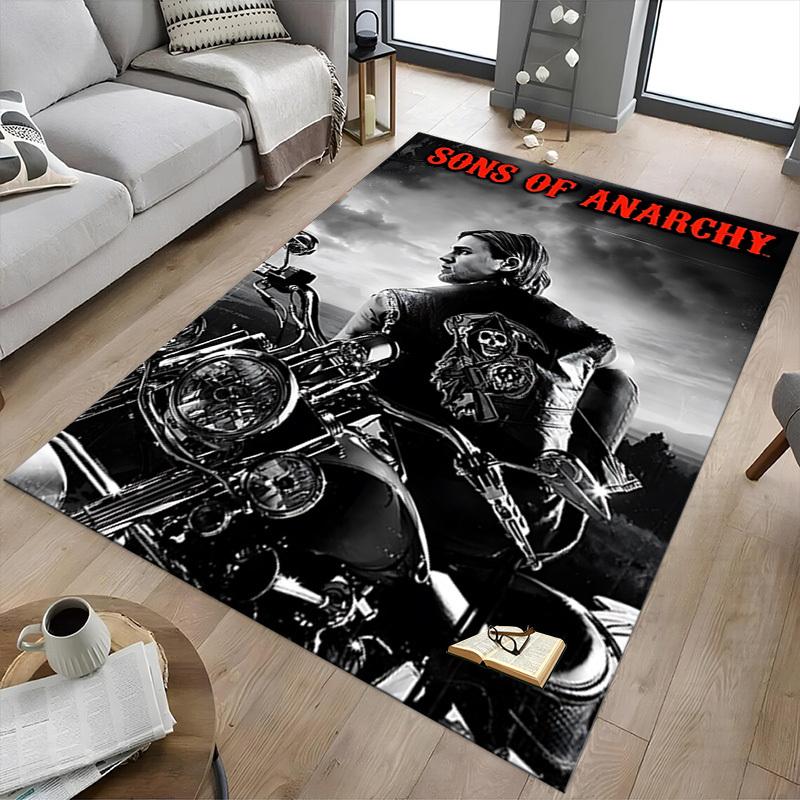 1 шт. Ковер SON OF ANARCHY REAPER, Коврик для офиса, Уличный коврик, Декор для дома, Ковер для зоны, Фестиваль