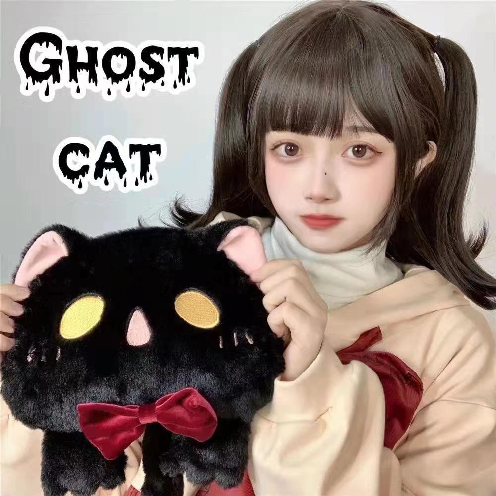 Плюшевая сумка большой вместимости, плюшевая сумка в форме кошки, милая сумка в стиле лолита, милая ручная сумка через плечо, Леди CLE