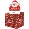 Red Claus Santa Pattern Surprise Gift Box Christmas Decoration Prop Atmosphere