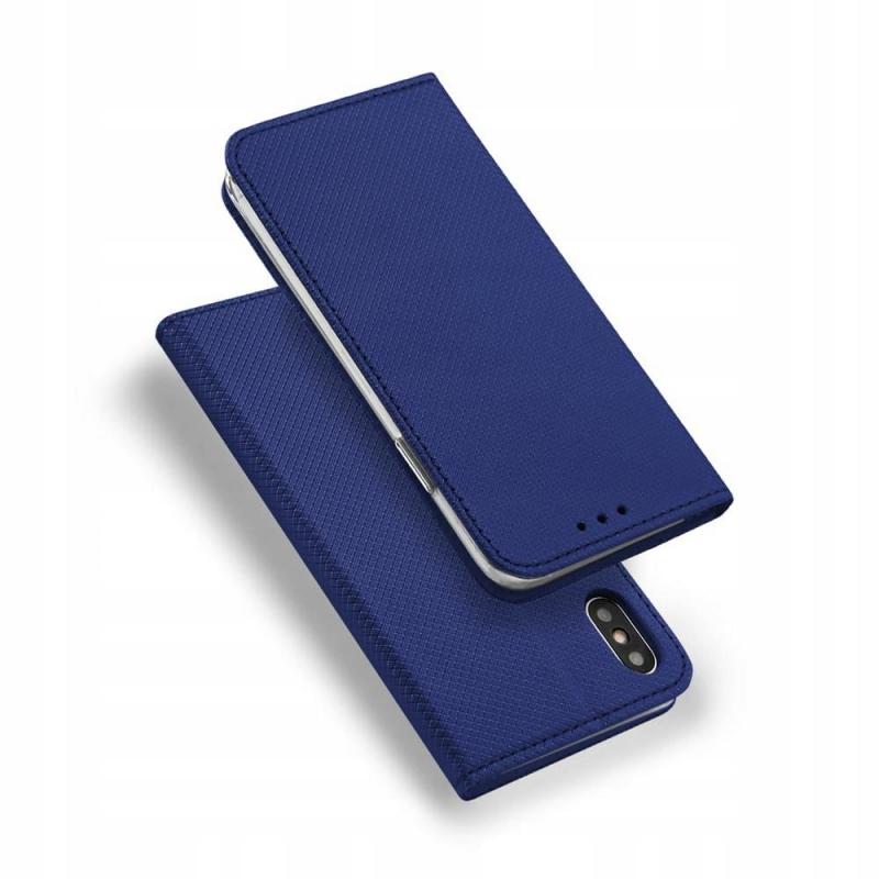 Case book Flip case for Xiaomi Mi 10T 5G Navy blue + 9H glass