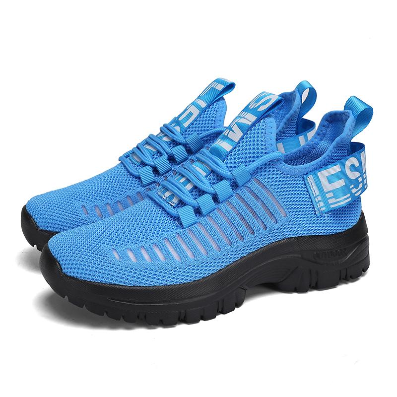 Comfortable Men'S Mesh Shoes Breathable Mesh Fabric Flat Shoes Fashionable Daily Versatile Outdoor Tennis Training Travel Shoes