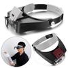 Light Visor LED Illuminated Jewelry Tools Jewelers Magnifier Magnifying Glasses Repair Loupe