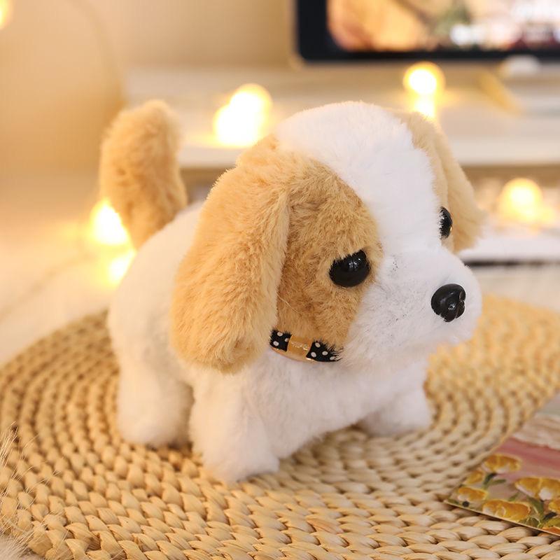 1Pcs Child Friendly Leashed Puppy Doll, Electronic Barking and Walking Plush Toy as Gift