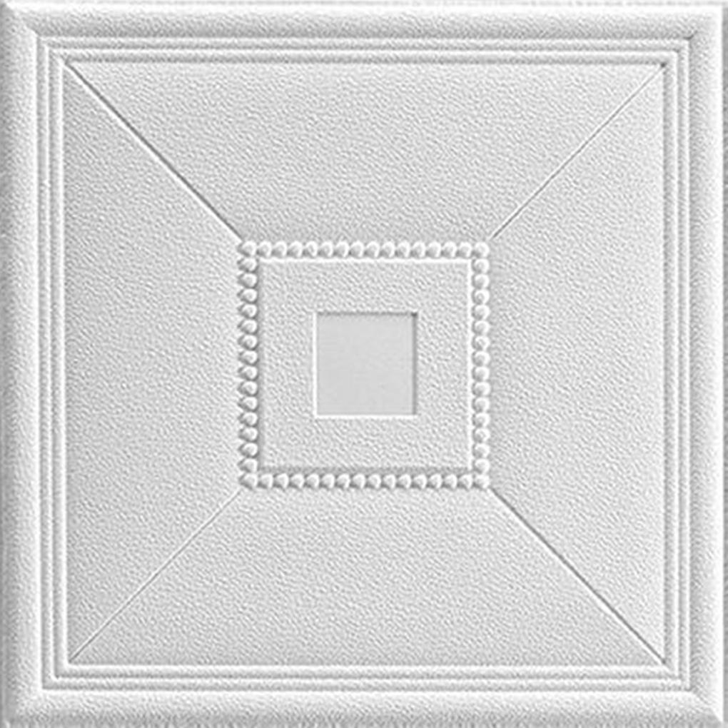 10 штук Самоклеящиеся потолочные плитки Водонепроницаемая пенопластовая панель для DIY домашнего декора 3D пенопластовая наклейка на стену