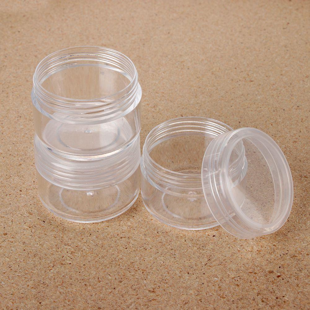 Reusable Packaging Can Transparent Pot Makeup Container Cosmetic Jar Sample Canisters Storage Boxes