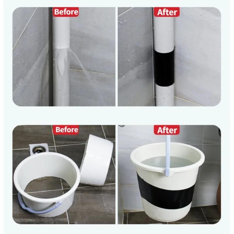 10 см*1,5 м сверхпрочная сверхпрочная лента для ремонта утечек из ПВХ, герметичная, устойчивая к погодным условиям и самоклеящаяся, решение для мгновенного устранения утечек