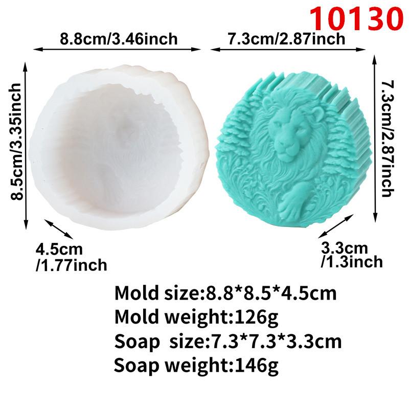 3D Square Animal Horsehead Elephant Silicone Soap Mold DIY Flamingo Tiger Mold Craft Gift Handmade Bath Bomb Making Supplies