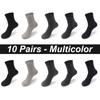 10Pairs Men's Bamboo Fiber Socks Long Black Business Soft Breathable New High Quality Autumn for Male Socks Plus Size EU38-48