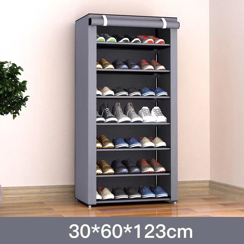 Shoes Rack With Dustproof Cloth Non-Woven Fabric Shoe Stands Organizer Closet Home Shoes Storage Holder Shelfs