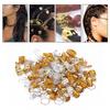 160pcs Hair Braid Rings Dreadlocks Ring Hollow Fashion Hair Decoration Accessories