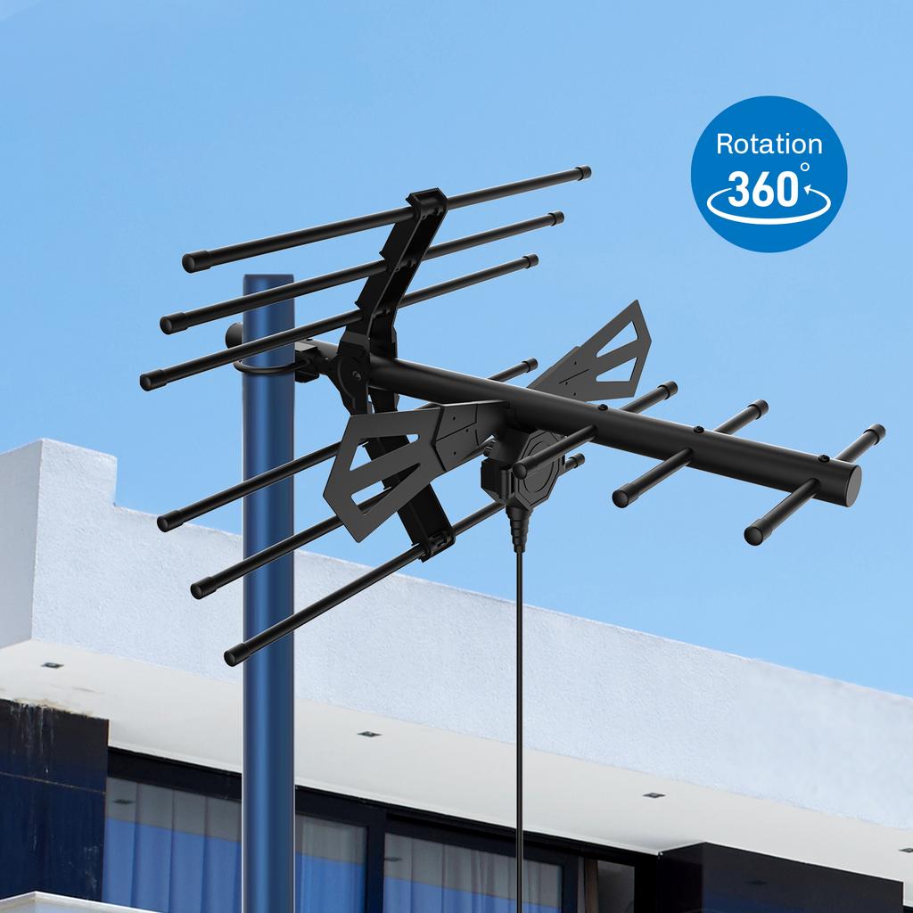 Tv Antenna Good Price Directional External Yagi Outdoor Long Range 100 Km Car Radio Indoor ABS TV System 10 Dbi 5V 75 Ohm AN6001