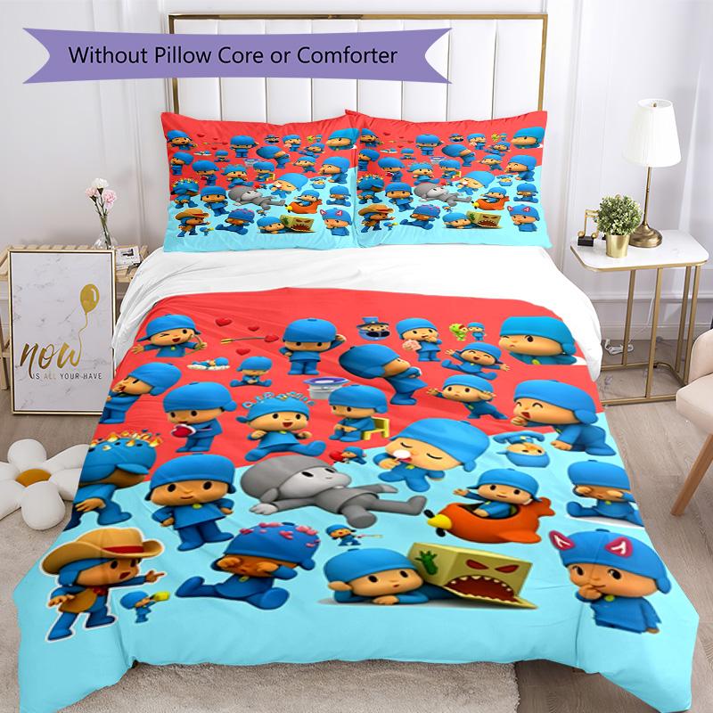 Pocoyo Comforter Cover Set Perfect for Living Room Machine Washable Christmas Gift